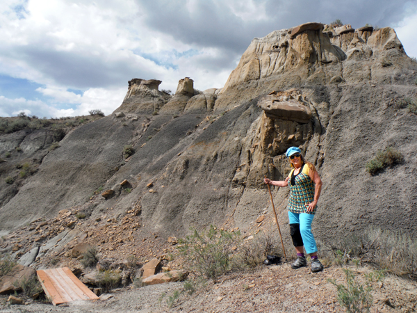 Karen Duquette at Makoshika State Park